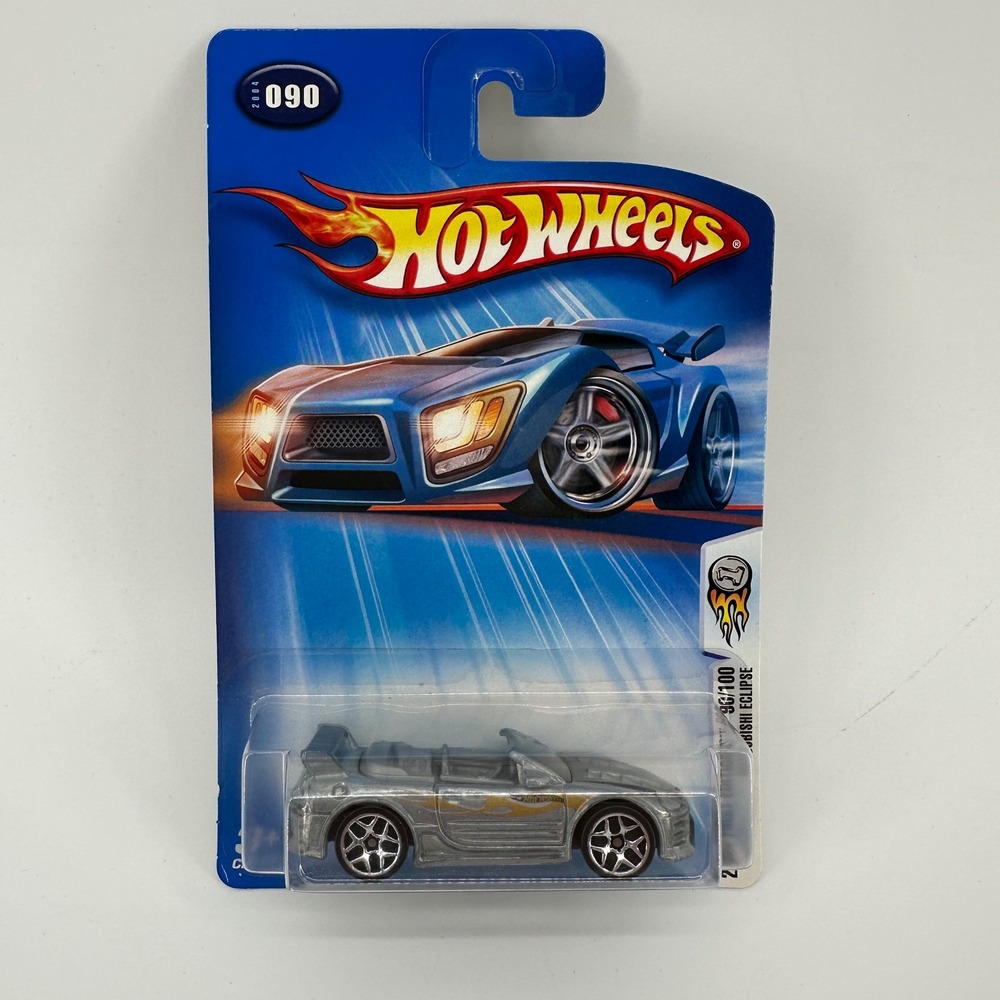 Hot Wheels 2004 First Editions Mitsubishi Eclipse Silver 90/100 C2750-0715 MINT